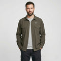 Jack Wolfskin Travel Men L Casual Shirt Green Nylon Outdoor Long Sleeve Top