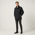 Bugatti Men 26 L Jacket Black Long Gore-Tex Full Zipper Lightweight Vintage Relax Top