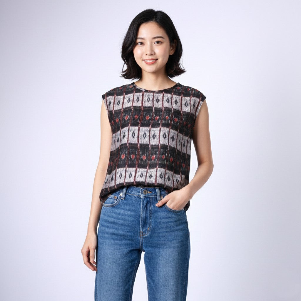 Maliparmi Women 42 S Shirt Multicoloured Boho Thin Materian Satin Italy Top