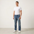 Armani Exchange Men 32 Jeans Trousers Navy Cotton AX Easy Fit Straight Pants