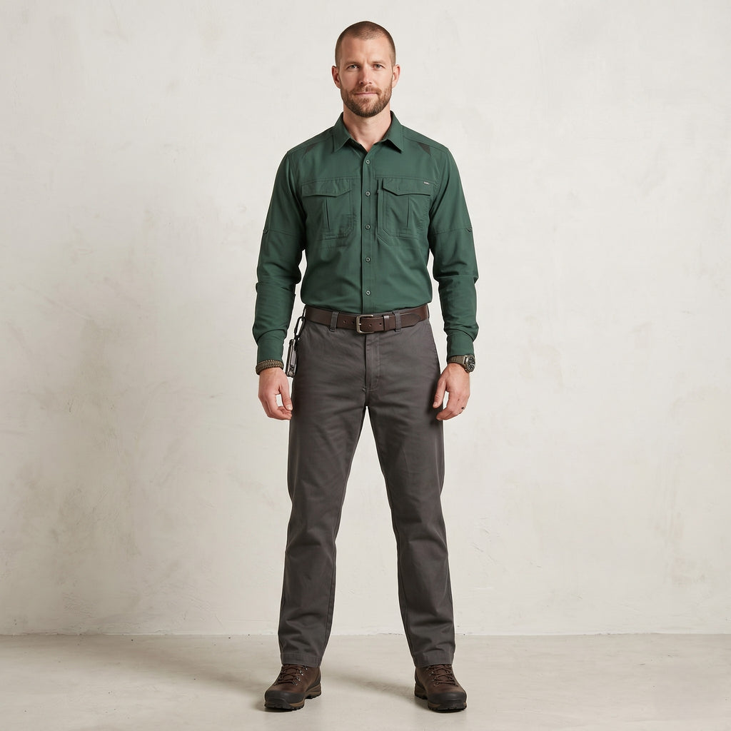 Dockers Khakis Men 32 Trousers Gray 100% Cotton Classic Straight Pants