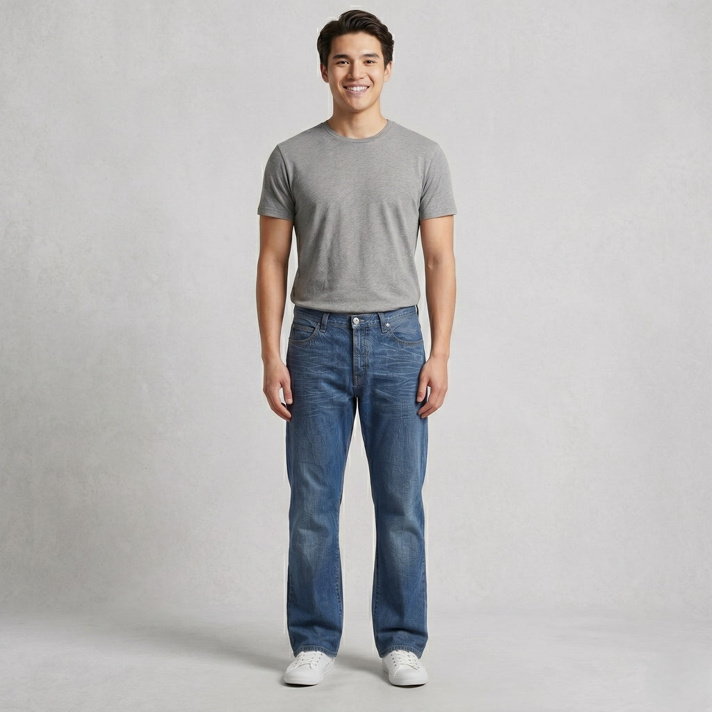 Armani Jeans Men 31 Jeans Trousers Navy Cotton Denim Made in Italy Pants