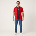 Adidas Men XL Shirt Red Deutscher Fussball Bund Football Vintage Jersey Top