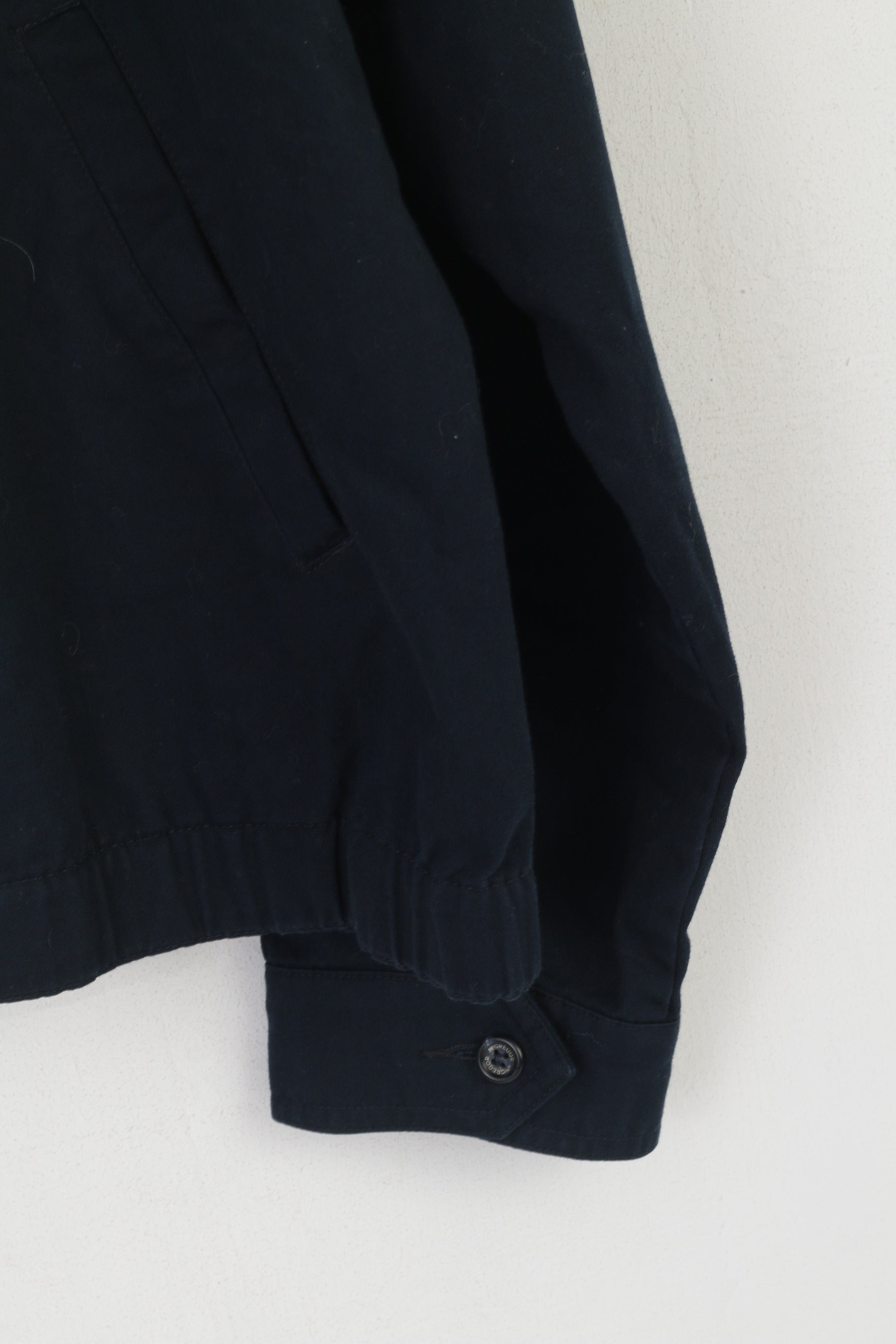 McGregor Giacca da uomo 54 L in cotone blu scuro per esterni con cerniera Harrington Top classico