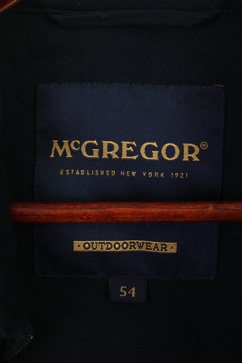 McGregor Giacca da uomo 54 L in cotone blu scuro per esterni con cerniera Harrington Top classico