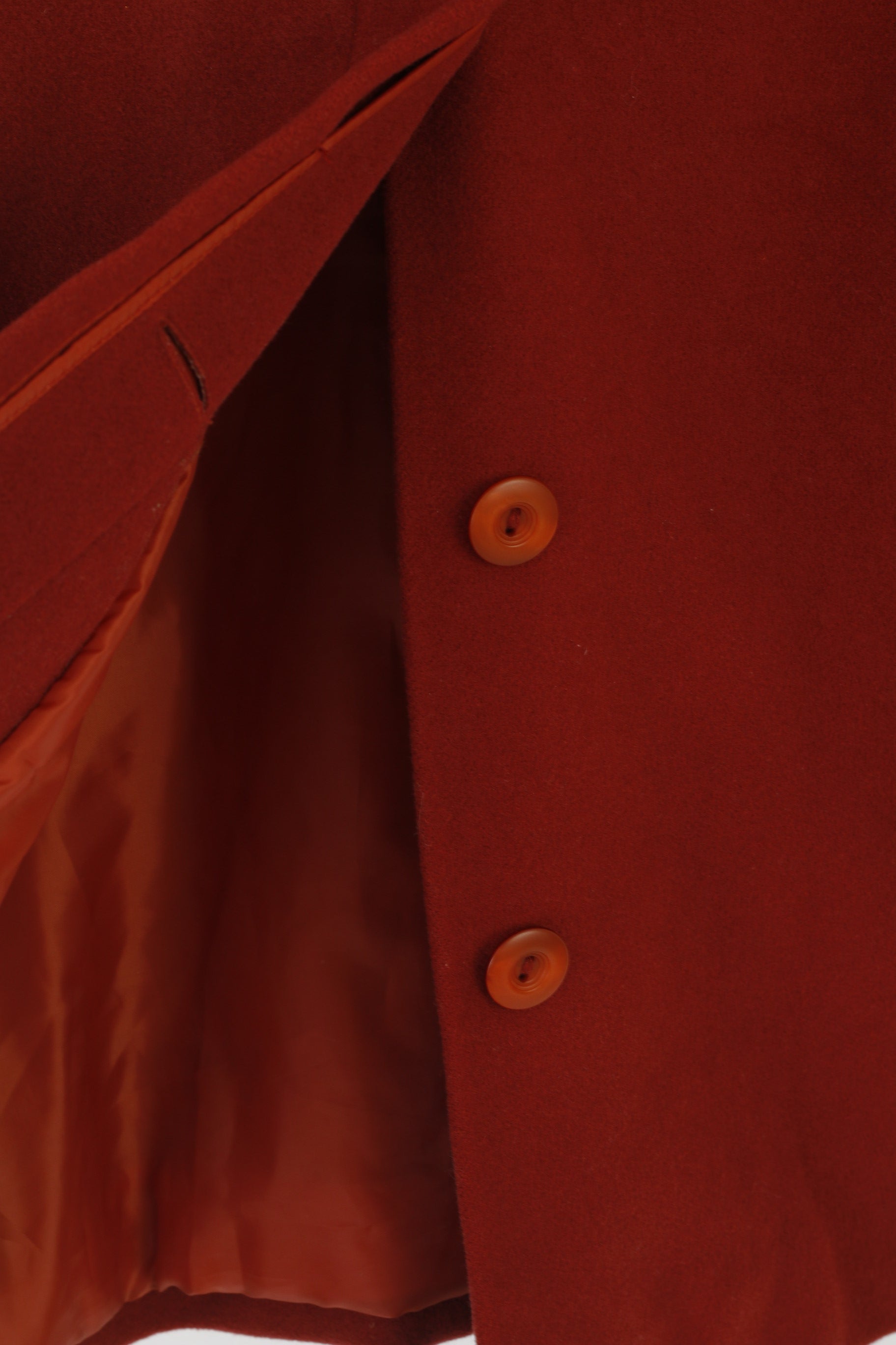 Cavaricci Manteau XL pour femme en laine et cachemire mélangés à capuche et haut à simple boutonnage