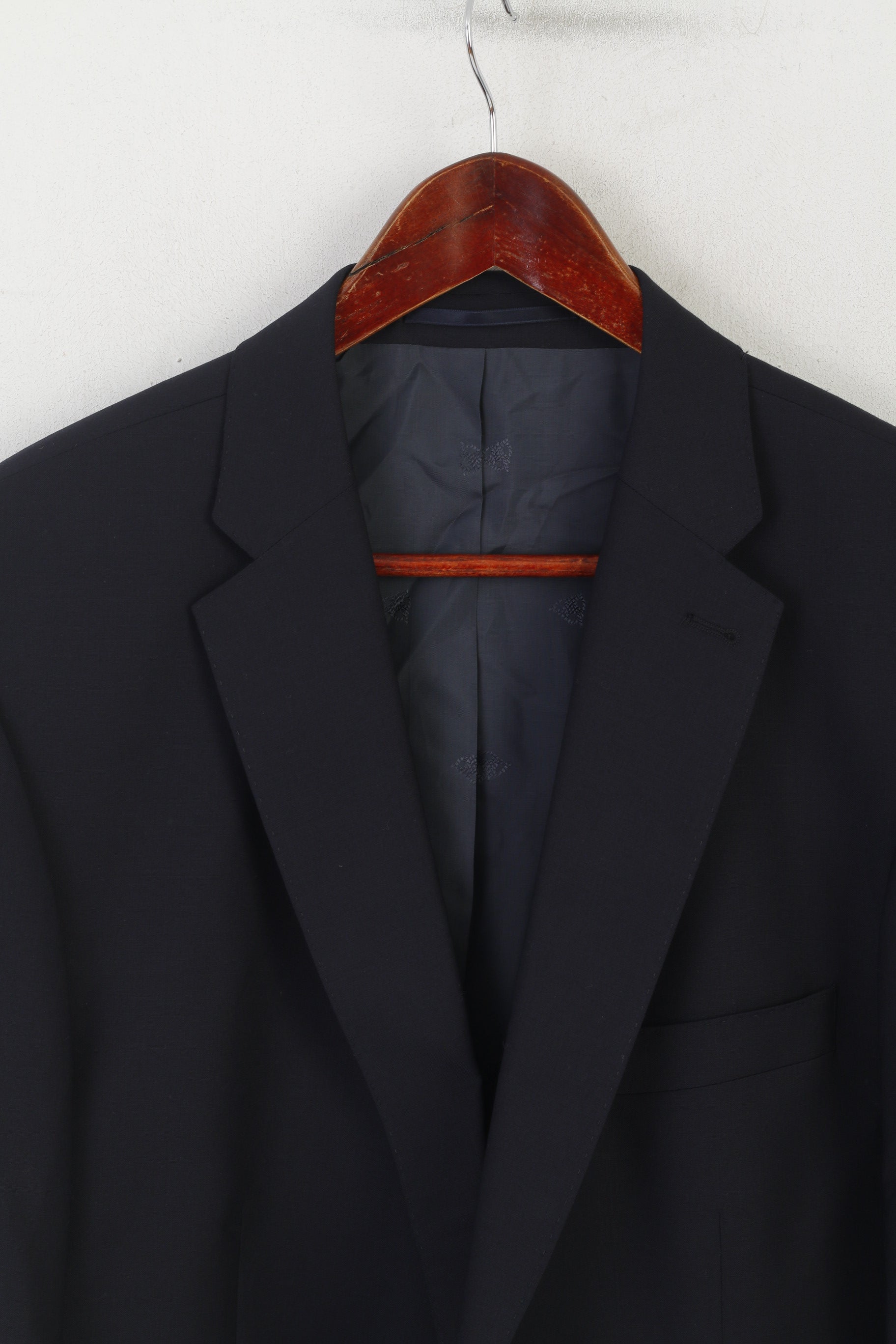 Roy Robson Hommes 27 42 Blazer Marine 100% Laine Reda Super 110 Veste Simple Boutonnage