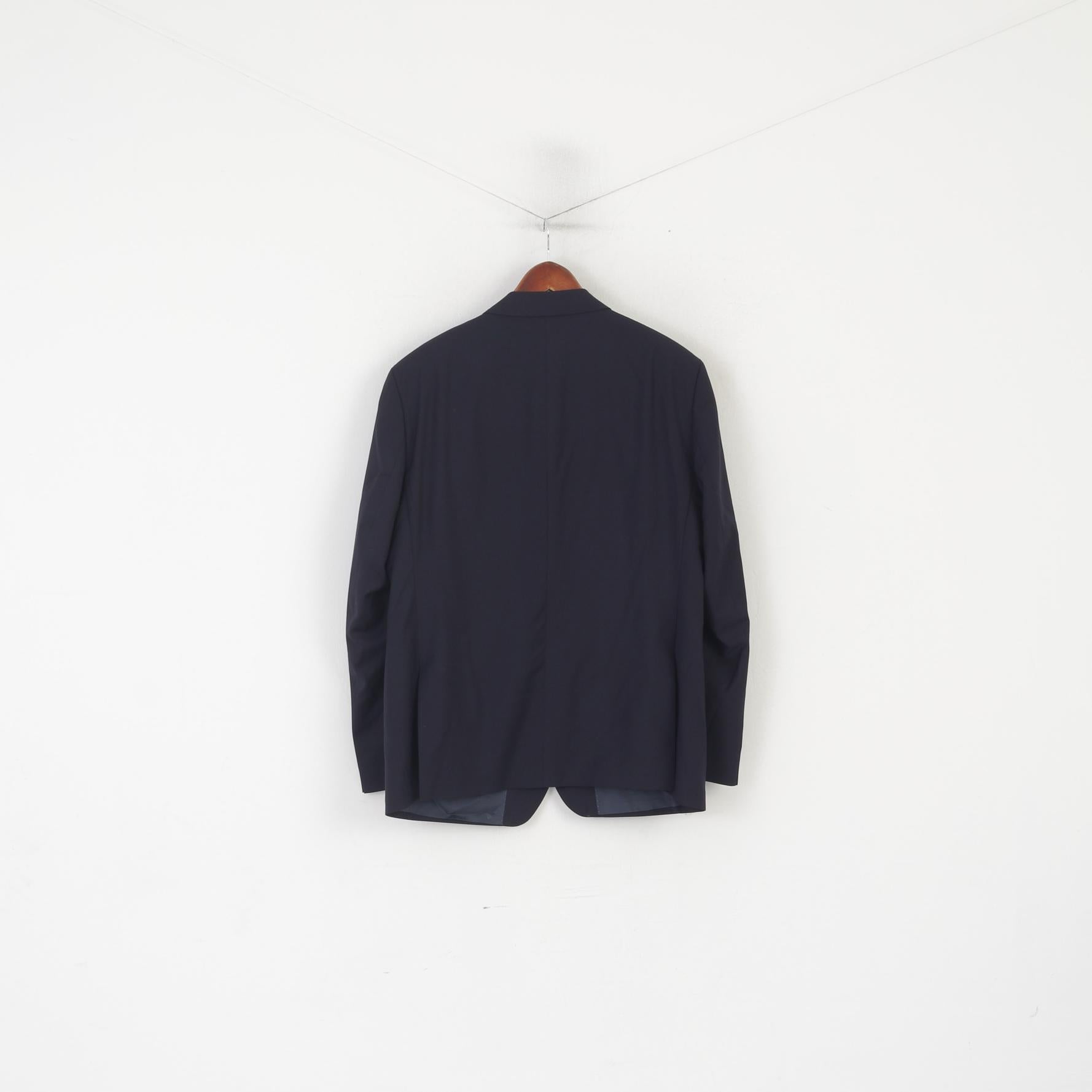 Roy Robson Hommes 27 42 Blazer Marine 100% Laine Reda Super 110 Veste Simple Boutonnage