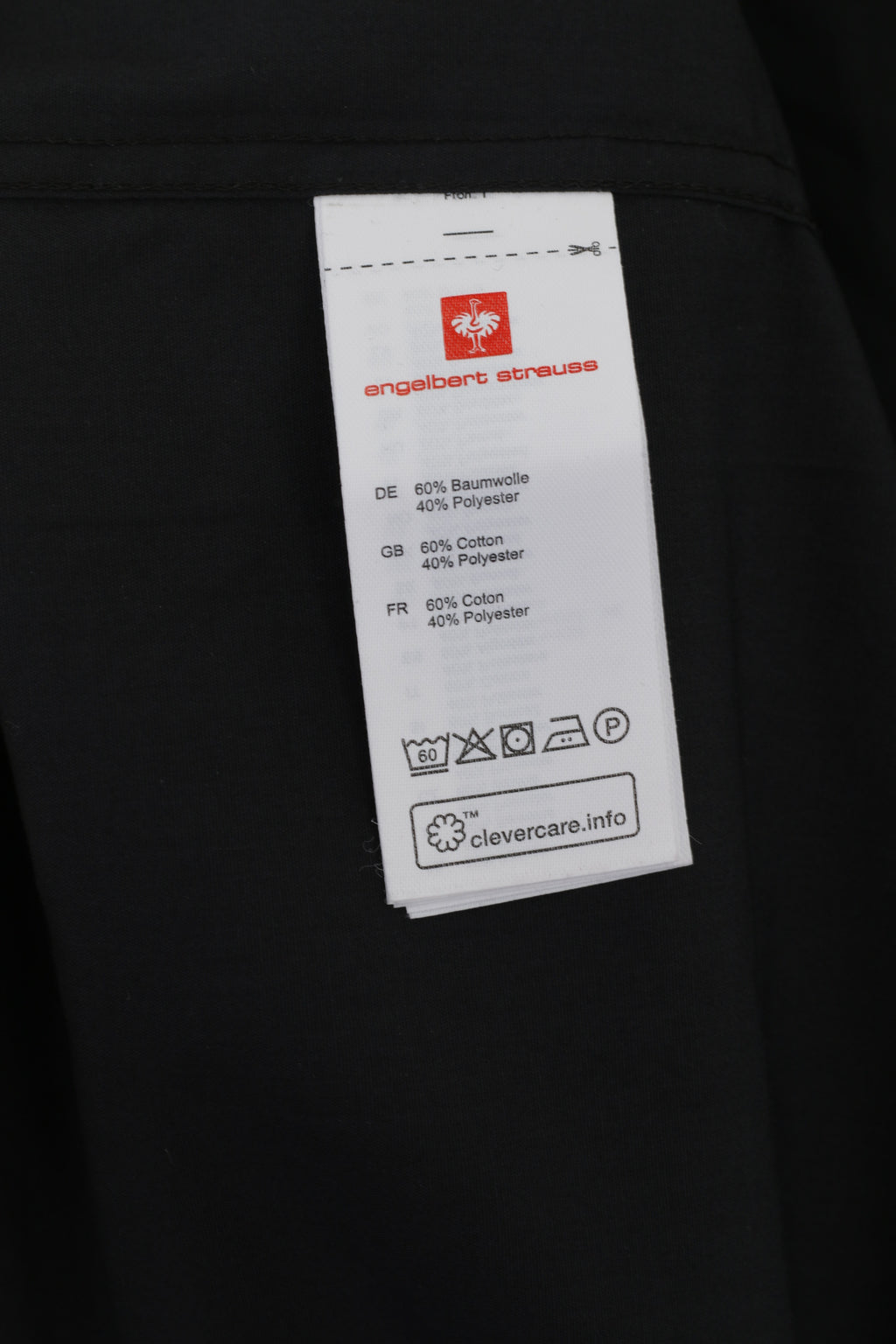 Engelbert Strauss Men 3XL Casual Shirt Black Cotton Short Sleeve Work Top