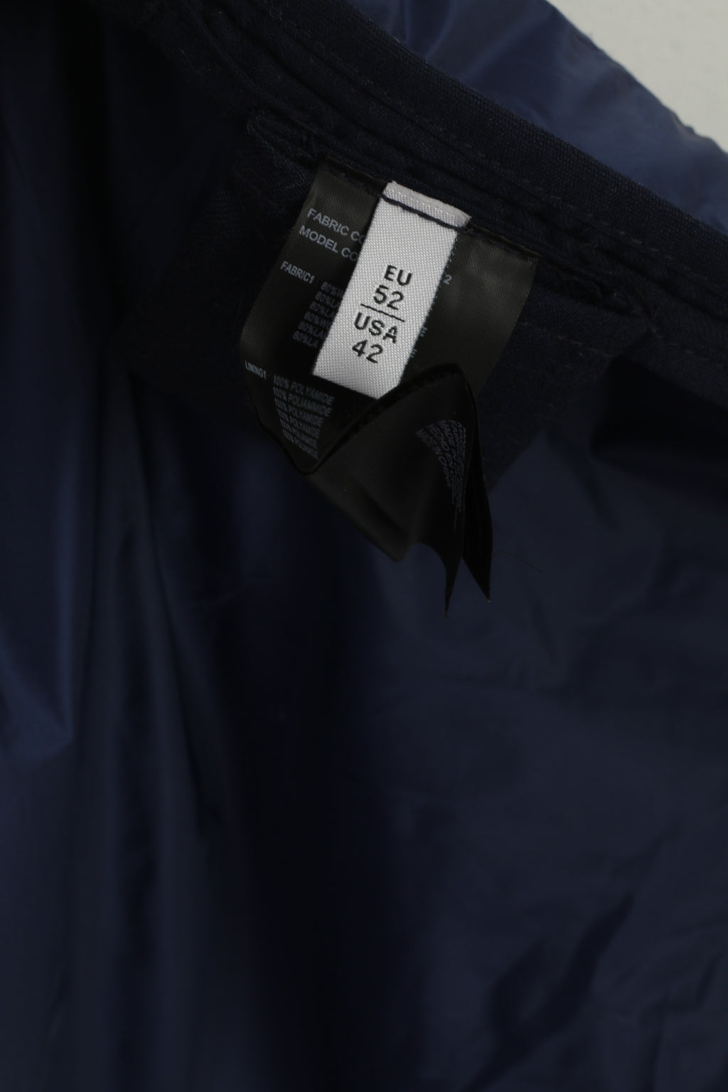 Armani Collezioni Men 42 52 M Jacket Navy Wool Cashmere Blend Vintage Hidden Hood Top