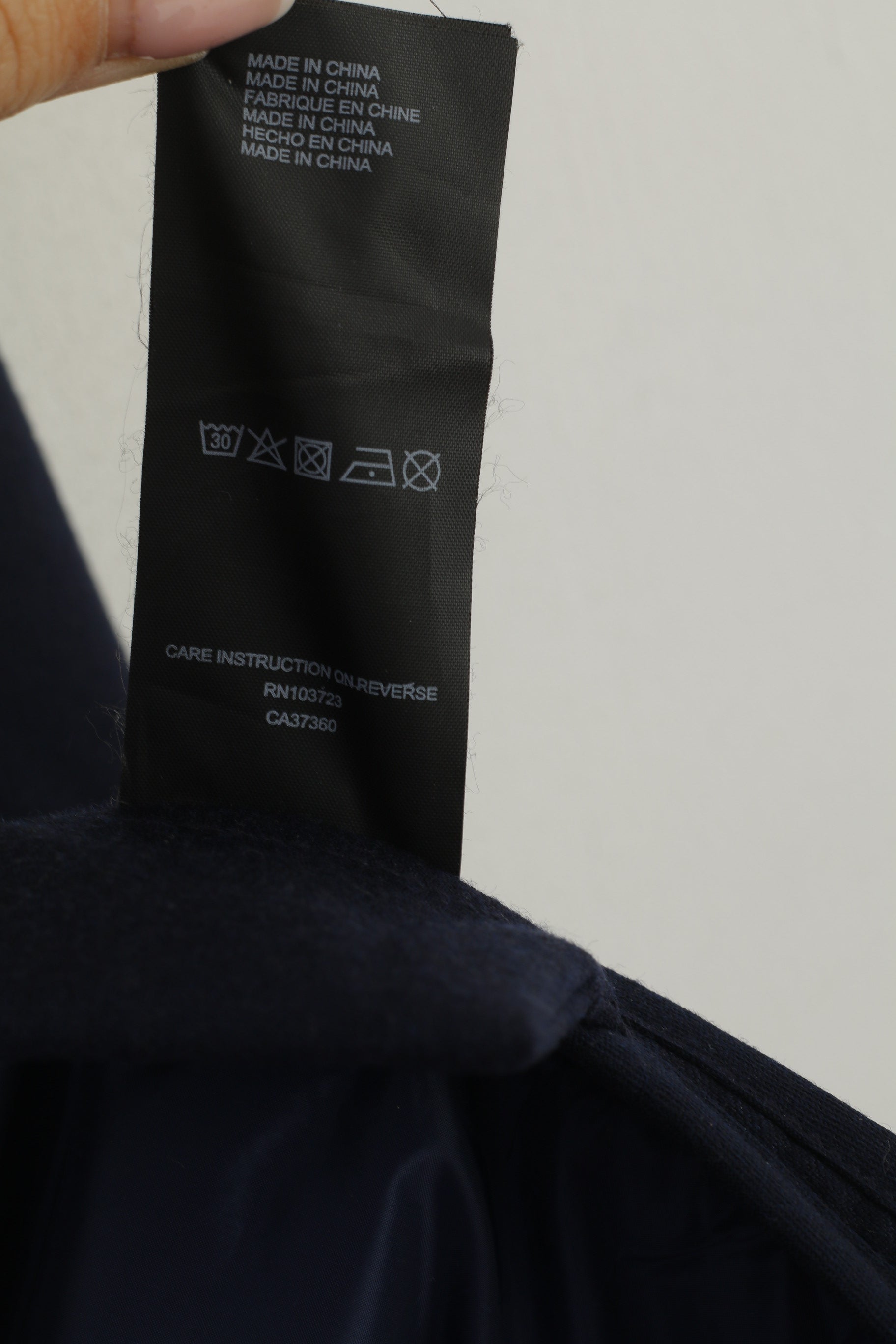 Armani Collezioni Men 42 52 M Jacket Navy Wool Cashmere Blend Vintage Hidden Hood Top