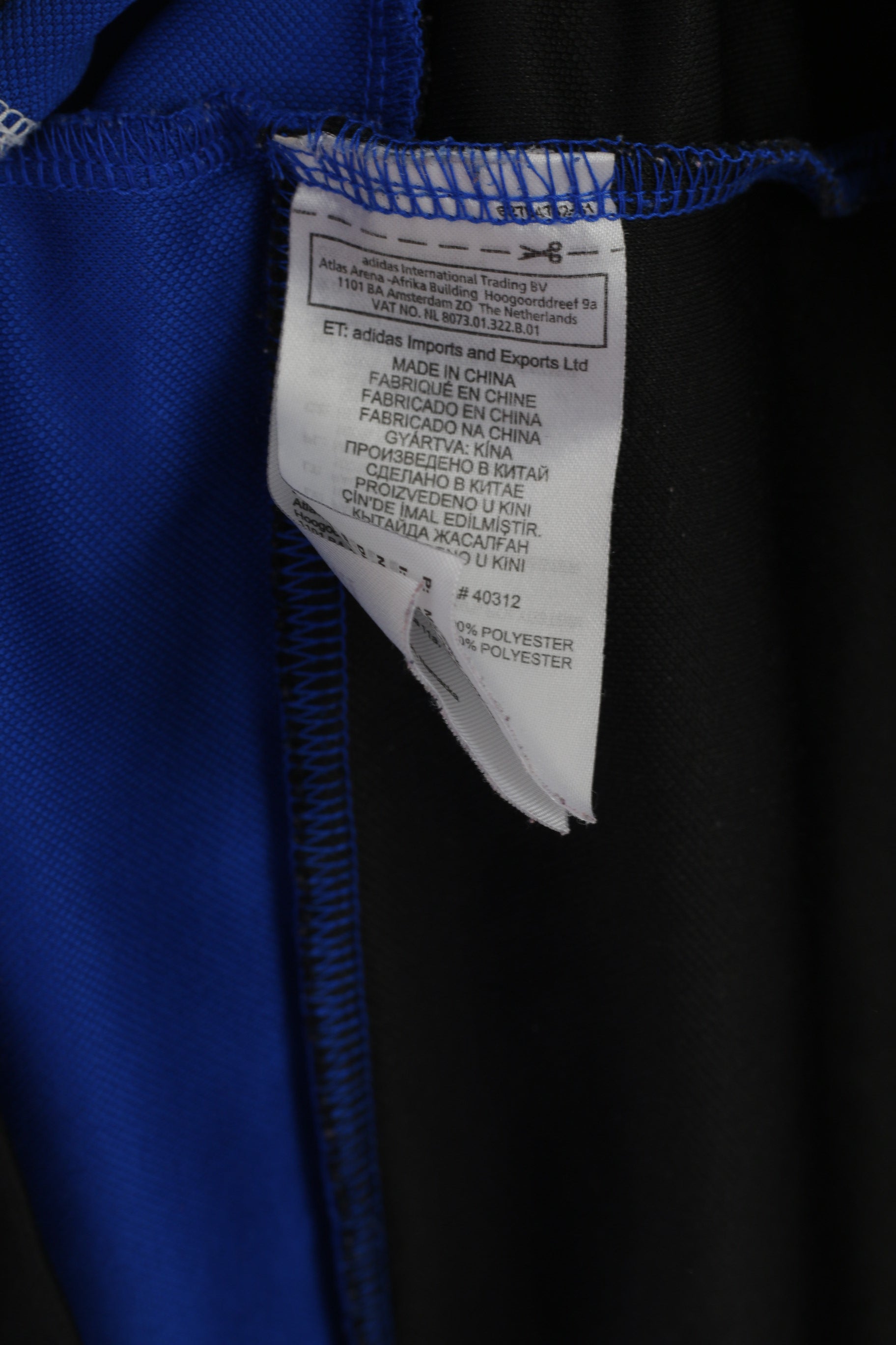 Adidas Men M Long Sleeved Shirt Blue Sample Weightlifting Skateboarding Jersey Top