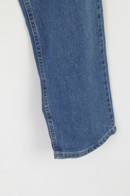 New Wrangler Authentics Men 34 Jeans Trousers Blue Denim Straight Pants