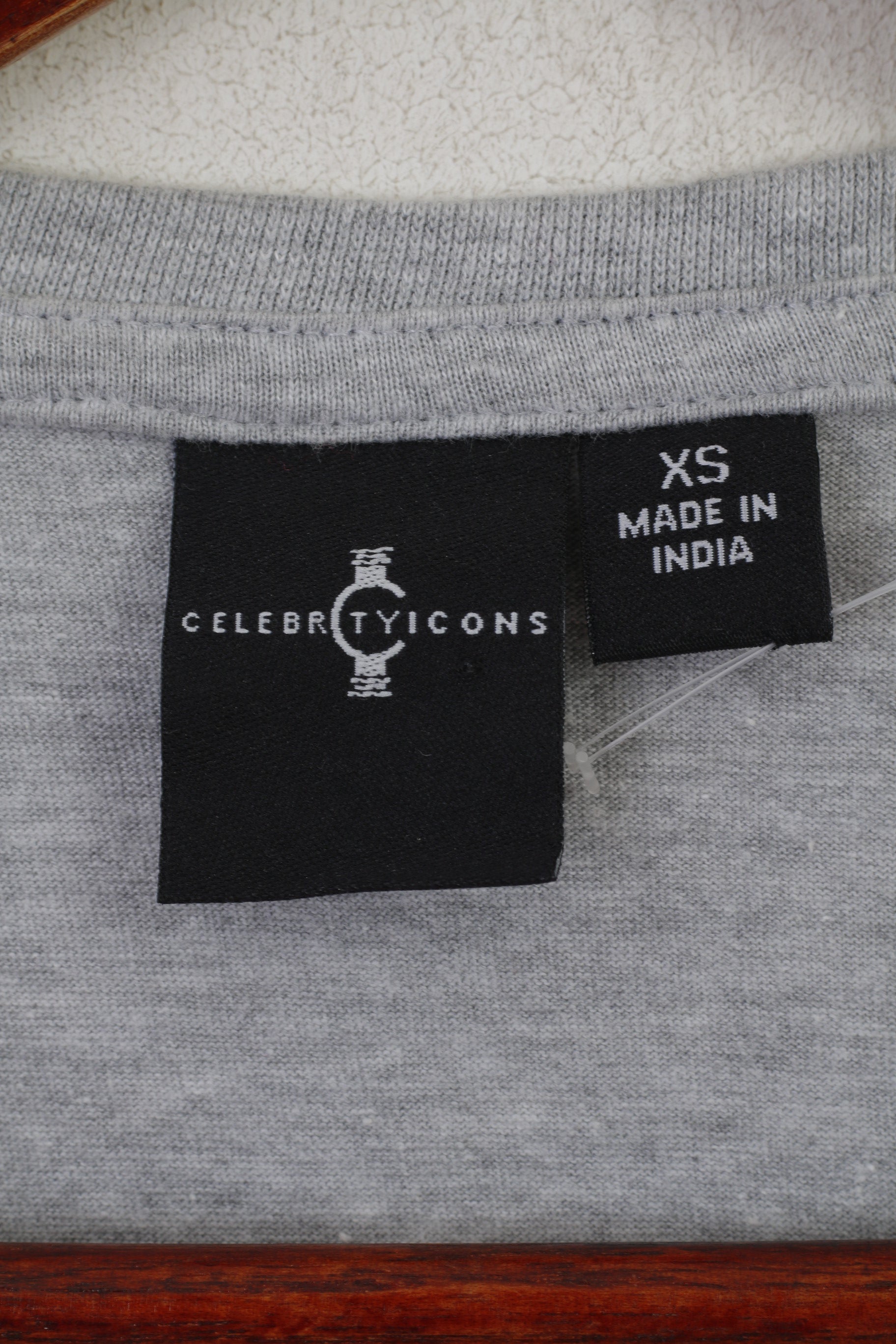 Cedarwood State Hommes XS Chemise Gris Coton Muhammad Ali Célébrité Icônes Haut