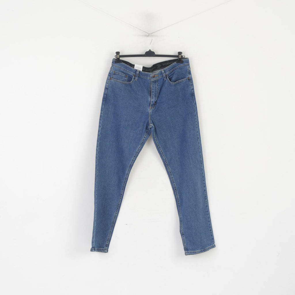Nouveau Wrangler Authentics homme 34 jean pantalon bleu Denim pantalon droit