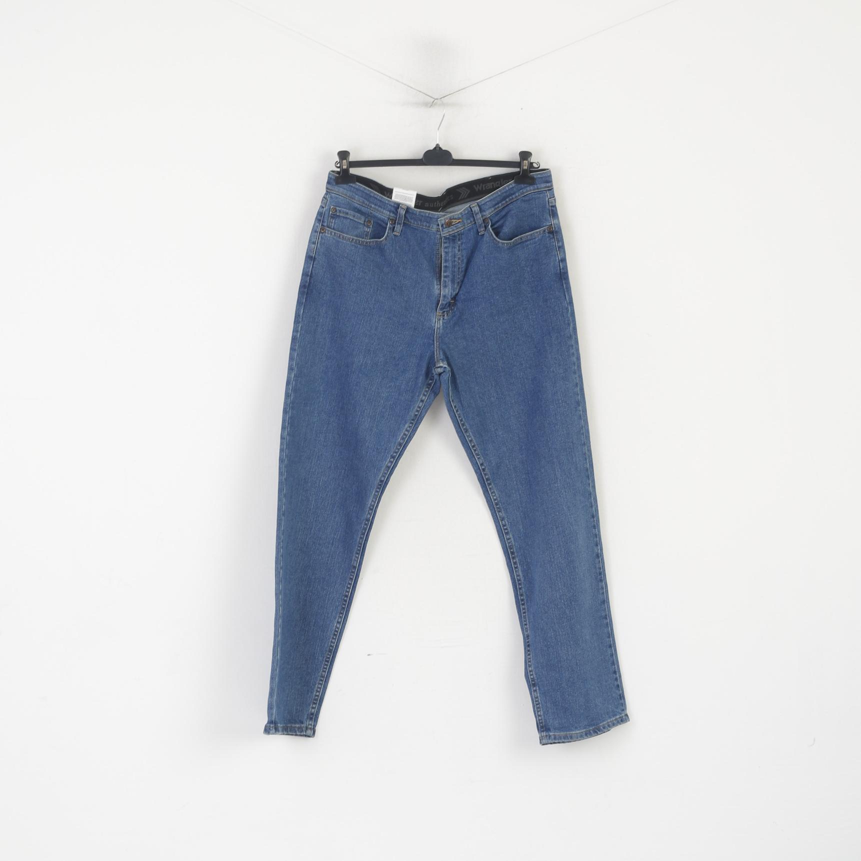 Nouveau Wrangler Authentics homme 34 jean pantalon bleu Denim pantalon droit