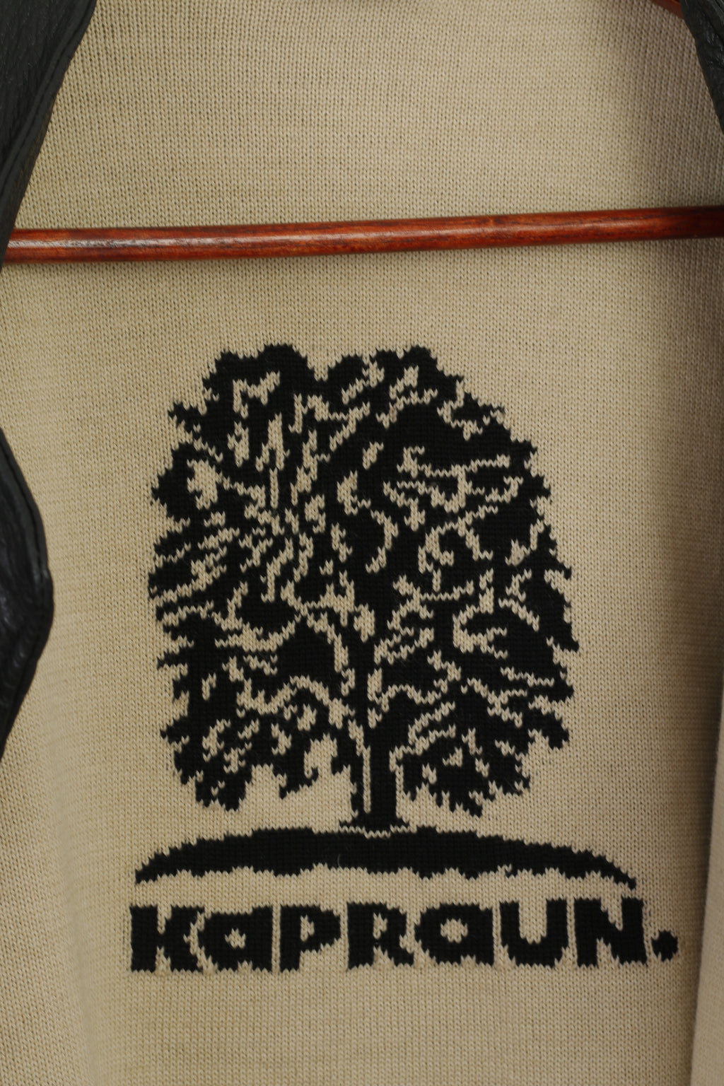 Kapraun Homme XL Gilet Noir Cuir Brillant Boutonné Biker Doublé Laine Mérinos Gilet