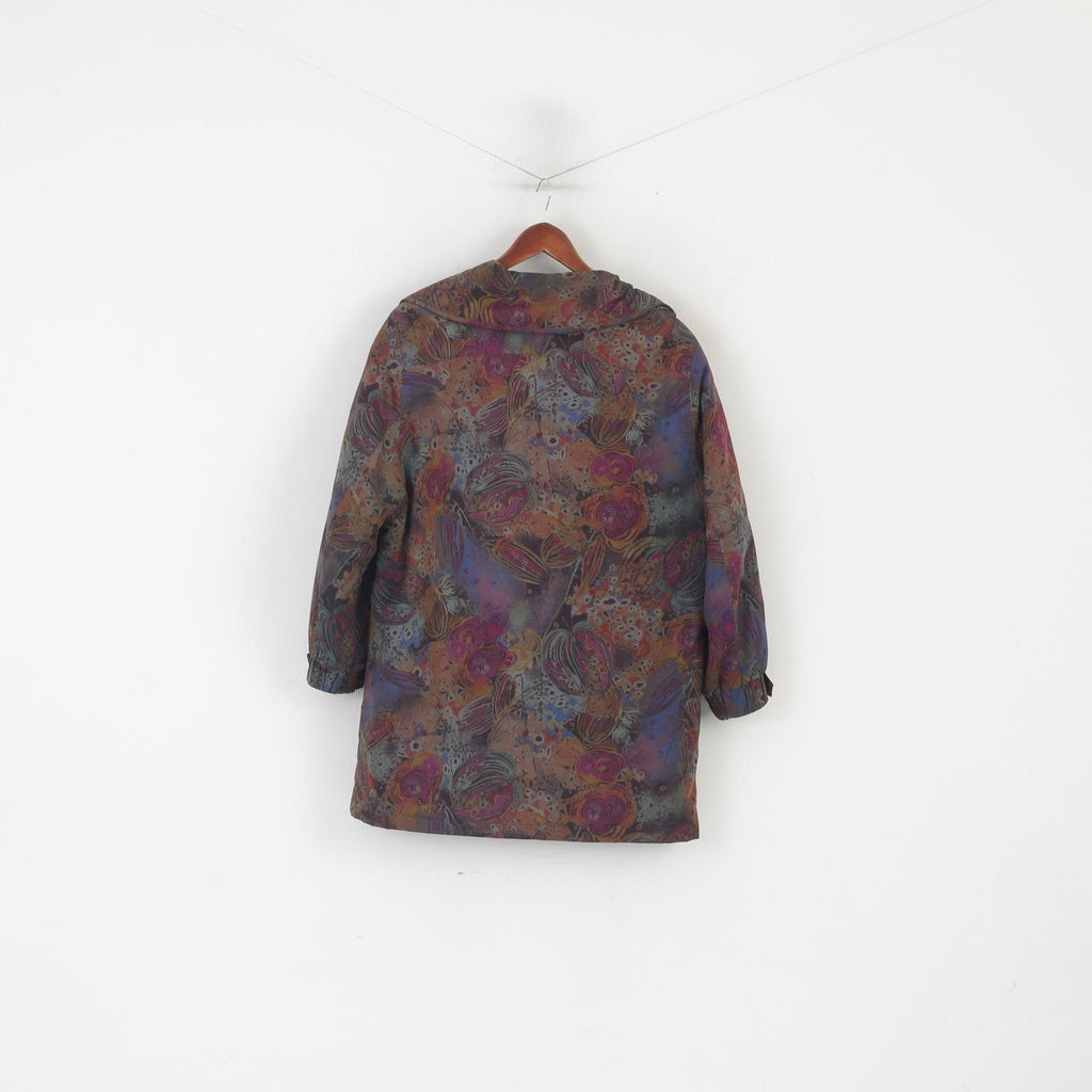 Giacca vintage da donna 38 M. Spalline imbottite verdi con bottoni. Top retrò anni '90