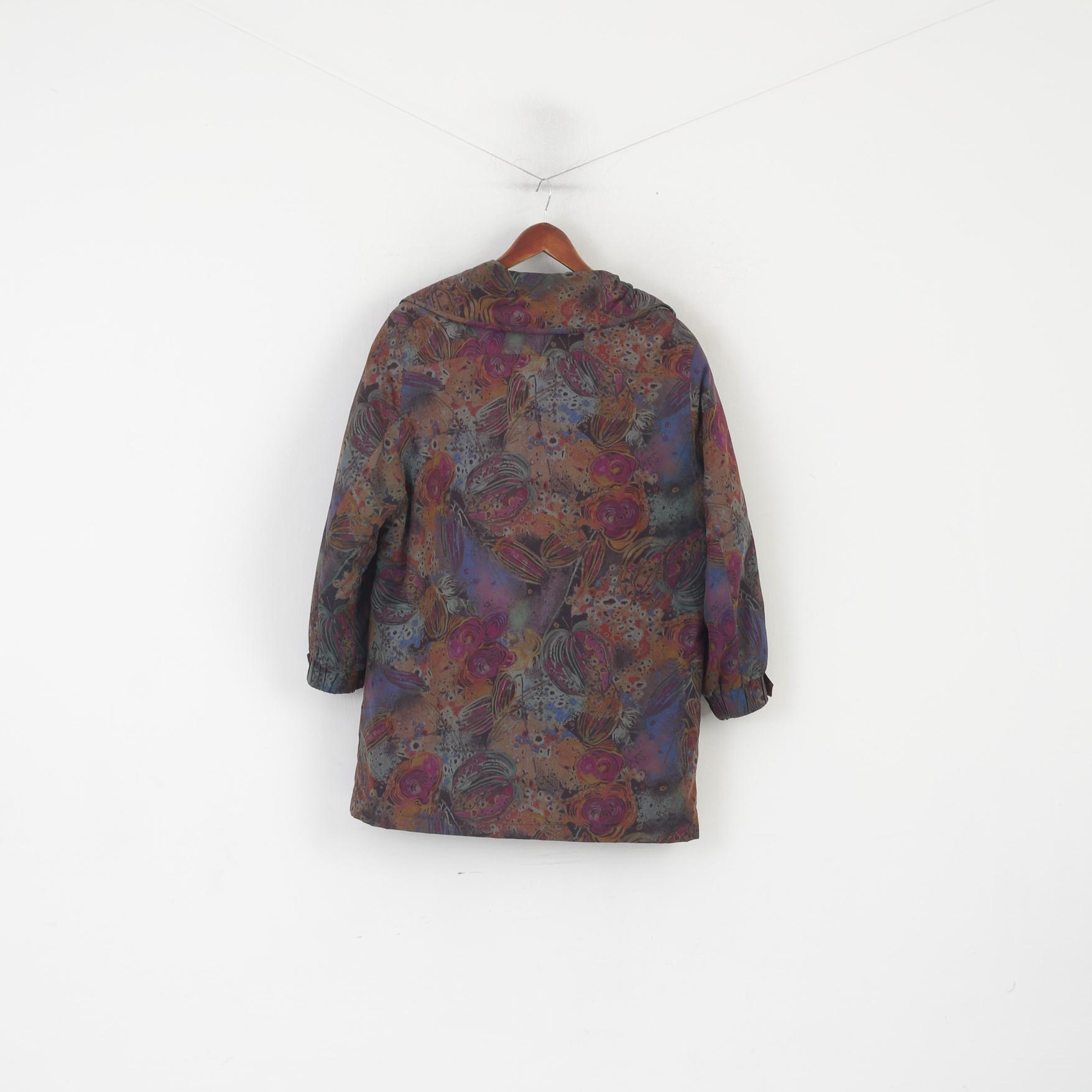 Giacca vintage da donna 38 M. Spalline imbottite verdi con bottoni. Top retrò anni '90