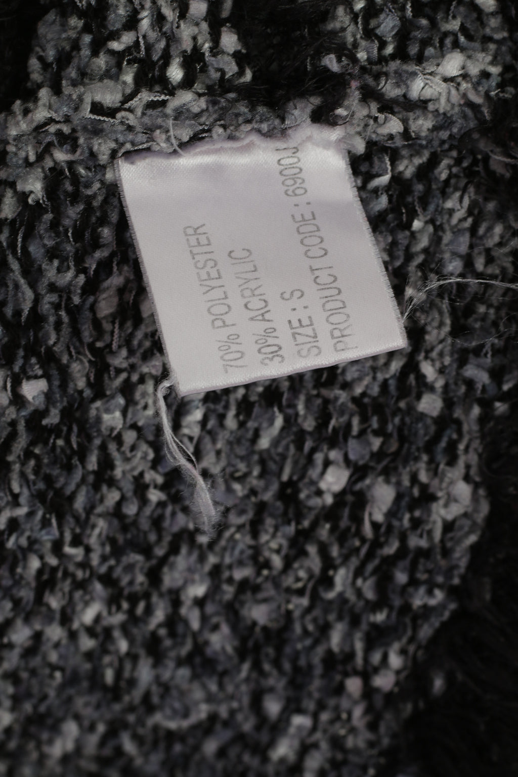 Elizabeth Scott Cardigan femme gris noir fermeture éclair complète Boho col en fourrure pull