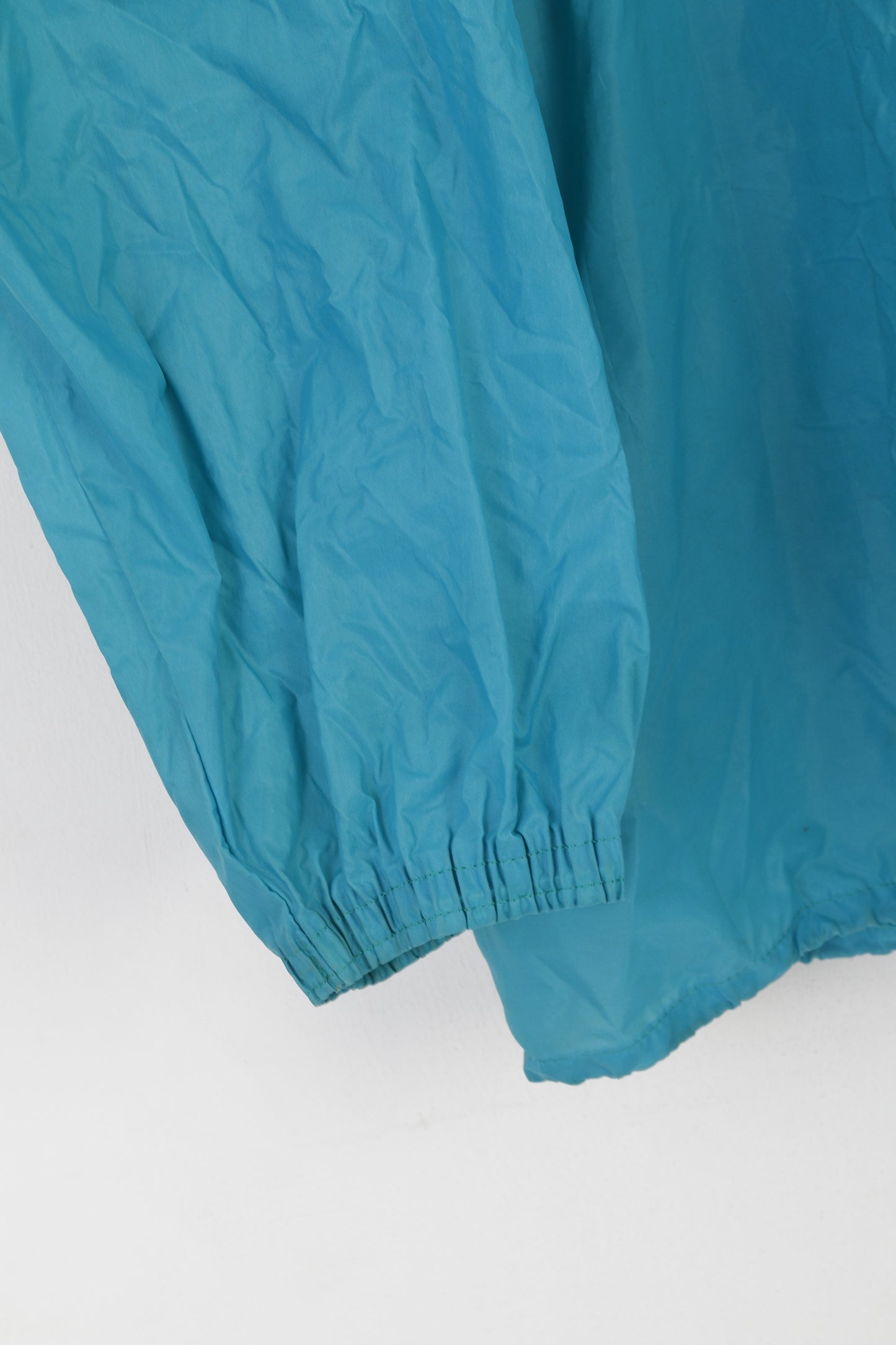 Adidas Men 183 L Jacket Sea Green Vintage Nylon Waterproof Zip Up Hooded Top
