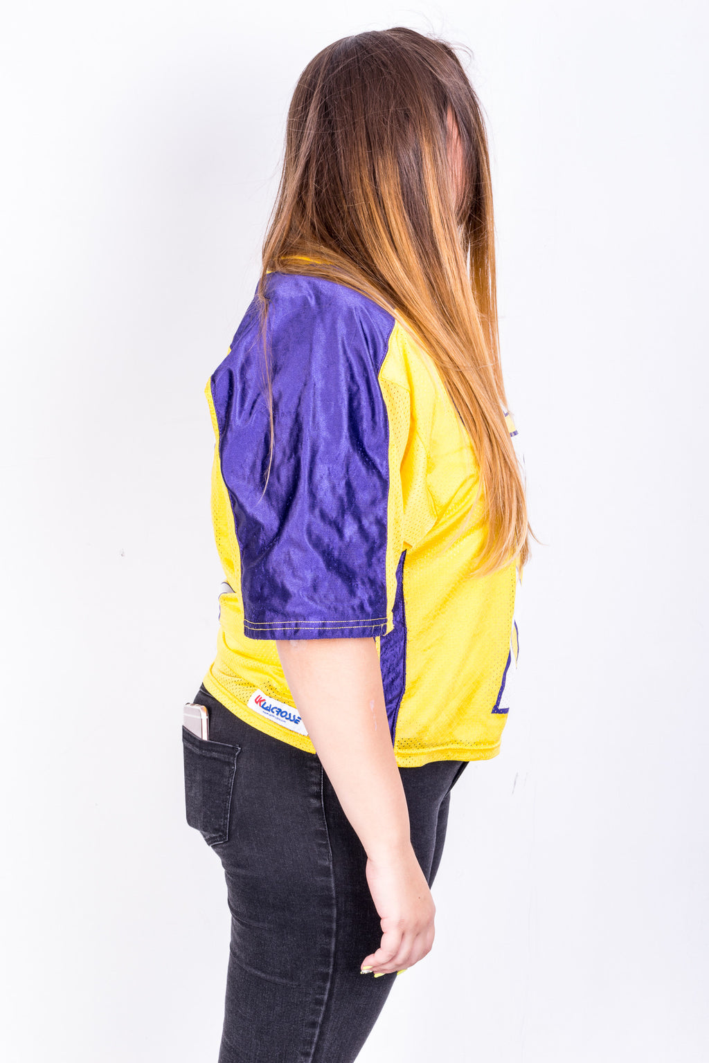 Warrior Womens L Sport Shirt Elgen 8 Hia Lax Yellow Short Sleeve - RetrospectClothes