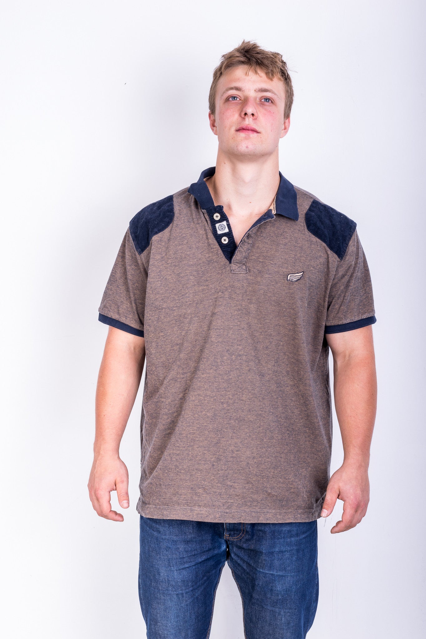 Dirfty King Mens XXL Polo Shirt Short Sleeve Sport Cotton Navy Blue - RetrospectClothes