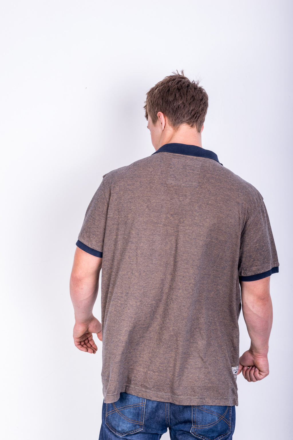 Dirfty King Mens XXL Polo Shirt Short Sleeve Sport Cotton Navy Blue - RetrospectClothes