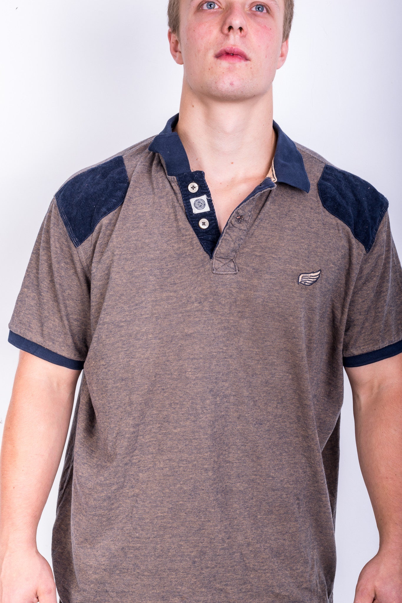 Dirfty King Mens XXL Polo Shirt Short Sleeve Sport Cotton Navy Blue - RetrospectClothes