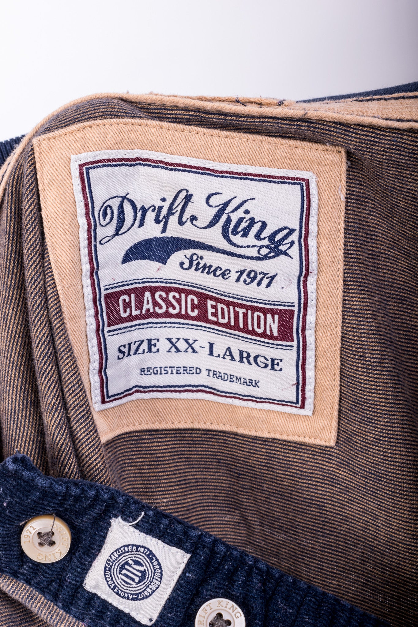 Dirfty King Mens XXL Polo Shirt Short Sleeve Sport Cotton Navy Blue - RetrospectClothes