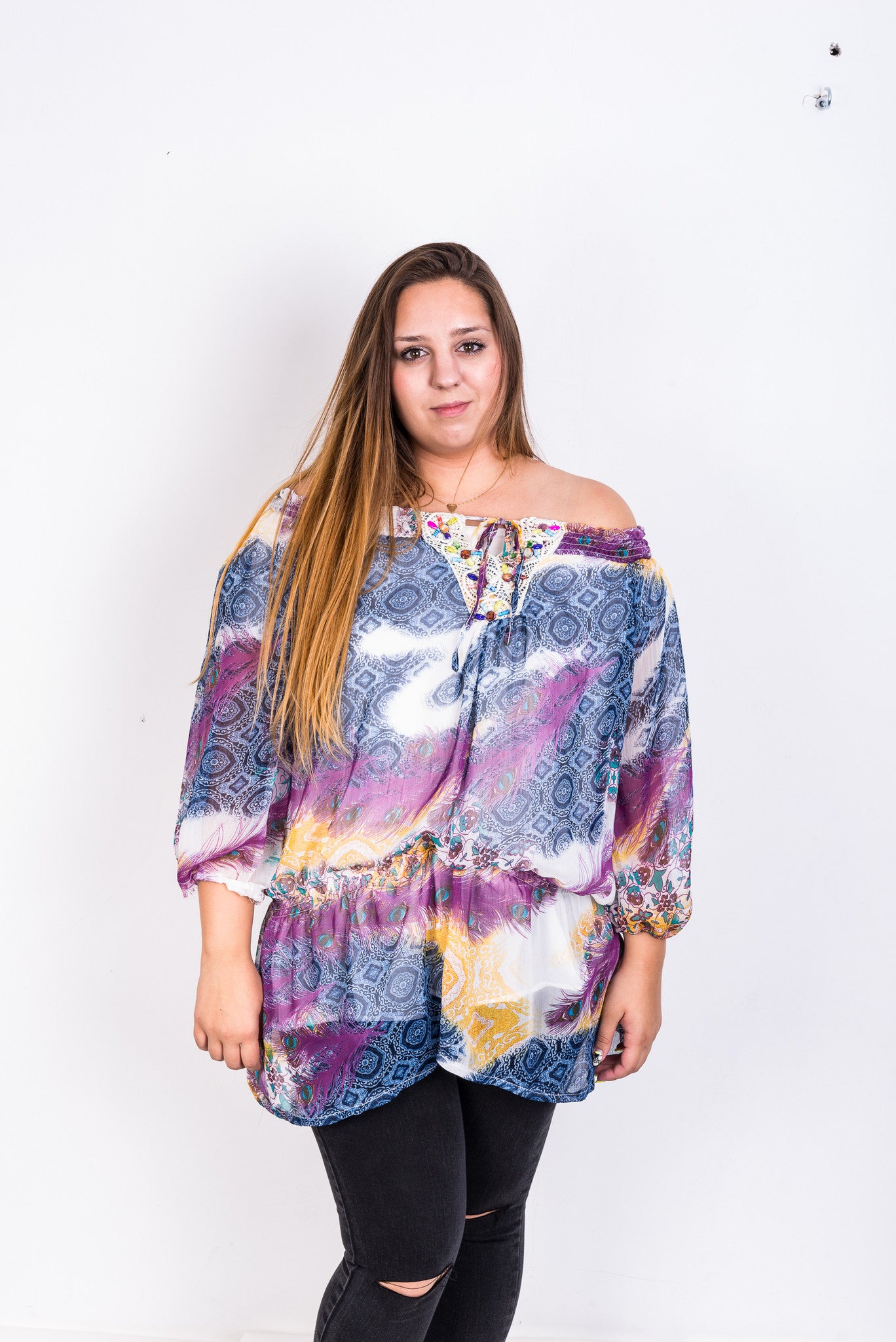 Ceuse Womens 4XL Blouse Shirt Tunic Multi Colour Short Sleeve Summer XXXL - RetrospectClothes