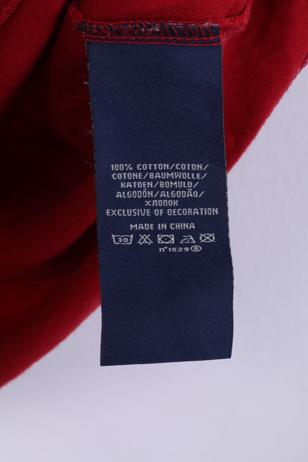Polo Ralph Lauren Femme XL Chemise Rouge Coton Ras du Cou Haut Graphique 