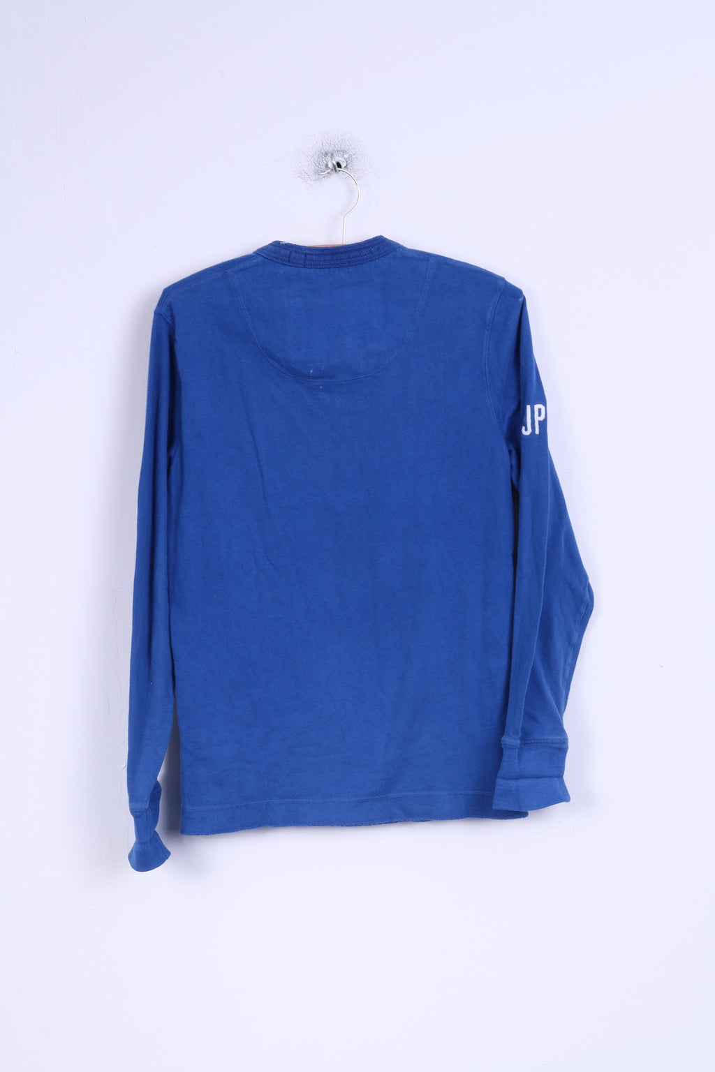 Superdry Mens S Shirt Blue Cotton Fitted Detailed Buttons Japan