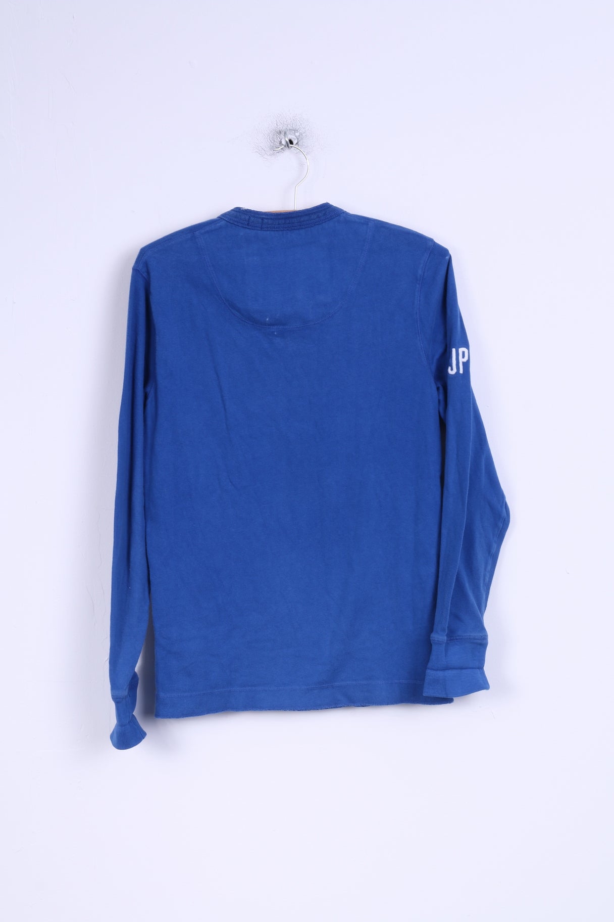 Superdry Mens S Shirt Blue Cotton Fitted Detailed Buttons Japan