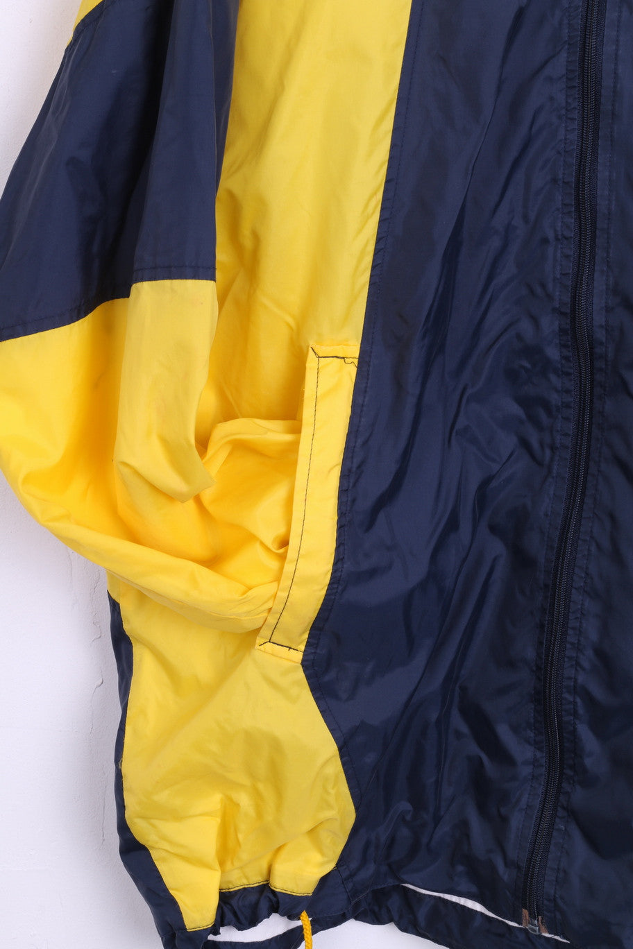 Marcel Clair Mens S Jacket Track Top Nylon Waterproof Sport Blue Tracksuit - RetrospectClothes