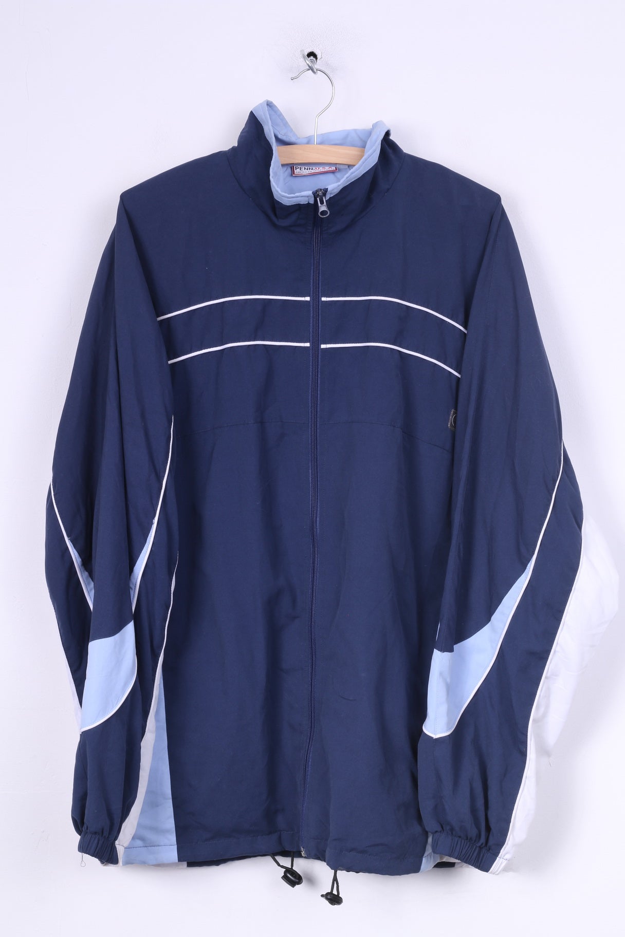 Penn USA Veste L légère pour homme avec fermeture éclair complète Bleu American Sportswear 