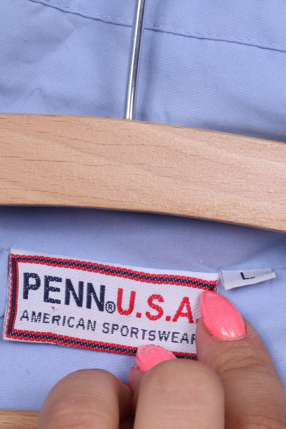Penn USA Veste L légère pour homme avec fermeture éclair complète Bleu American Sportswear 