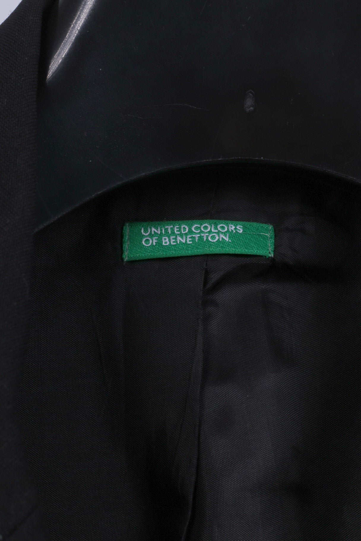 United Colors Of Benetton Donna 46 M Blazer Nero Lucido Giacca classica monopetto