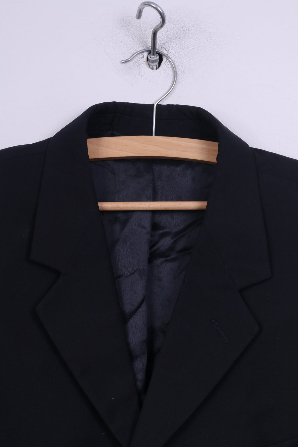 Vivaldi Uomo 52 M Blazer Navy monopetto Super 110's Italia Spalline Vintage