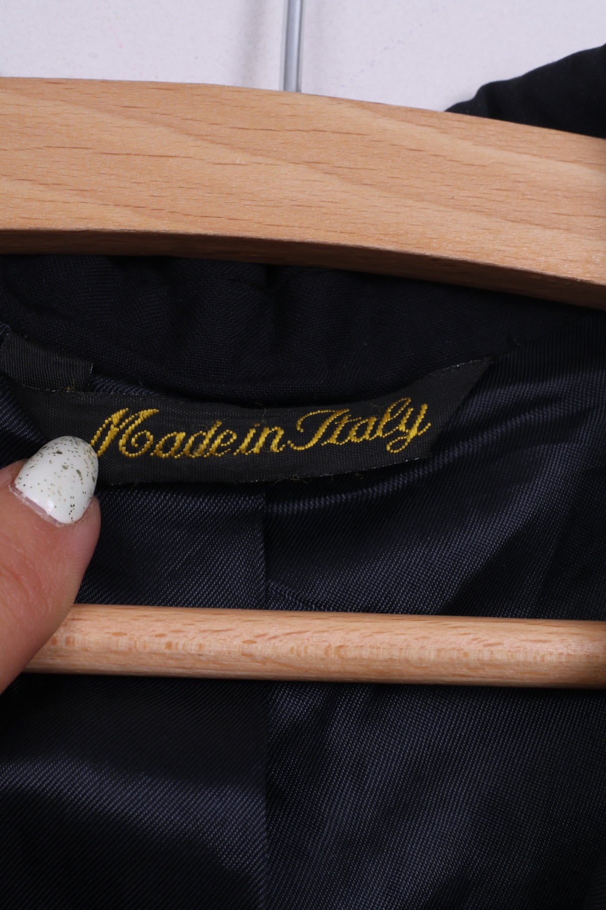 Vivaldi Homme 52 M Blazer Marine Simple Boutonnage Super 110's Italie Épaulettes vintage