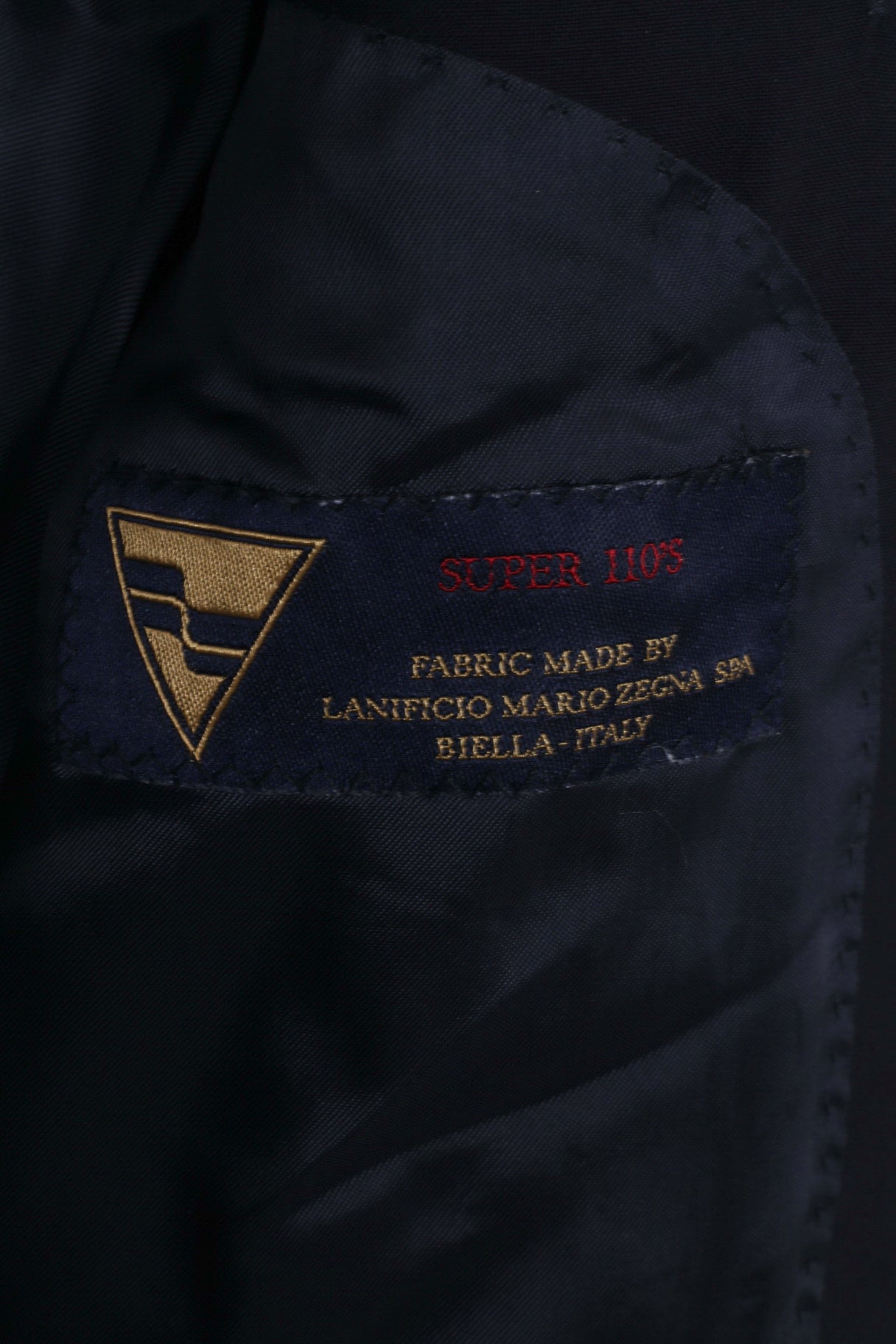Vivaldi Homme 52 M Blazer Marine Simple Boutonnage Super 110's Italie Épaulettes vintage