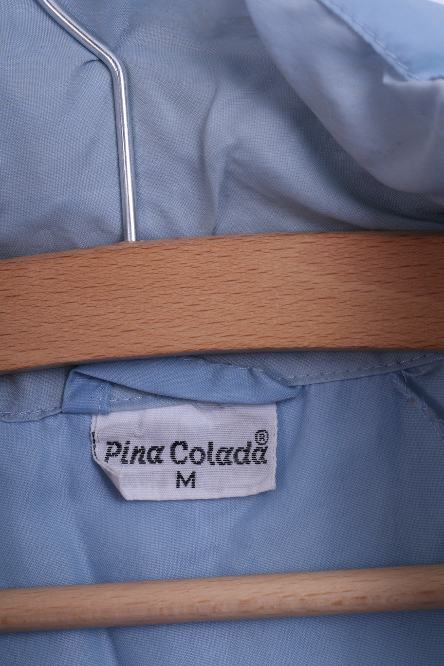 Pina Colada M Jacket Hood Nylon Waterproof Light Blue Sport - RetrospectClothes