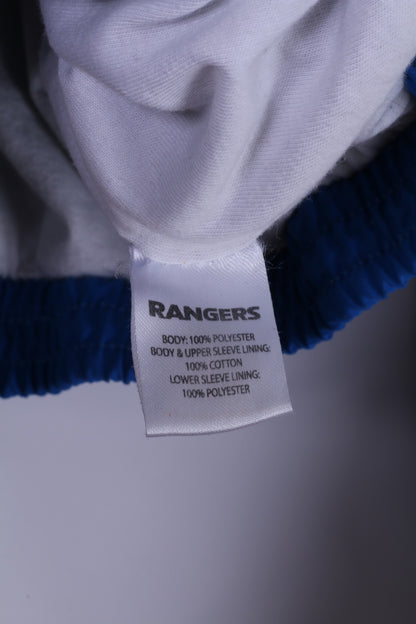 RANGERS Football Club Mens XL Jacket Blue Official Full Zipper Active Sportswear Top