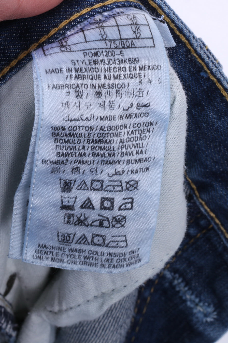 Guess Los Angeles Uomo W32 Pantaloni Jeans in cotone denim Pantaloni a gamba dritta 