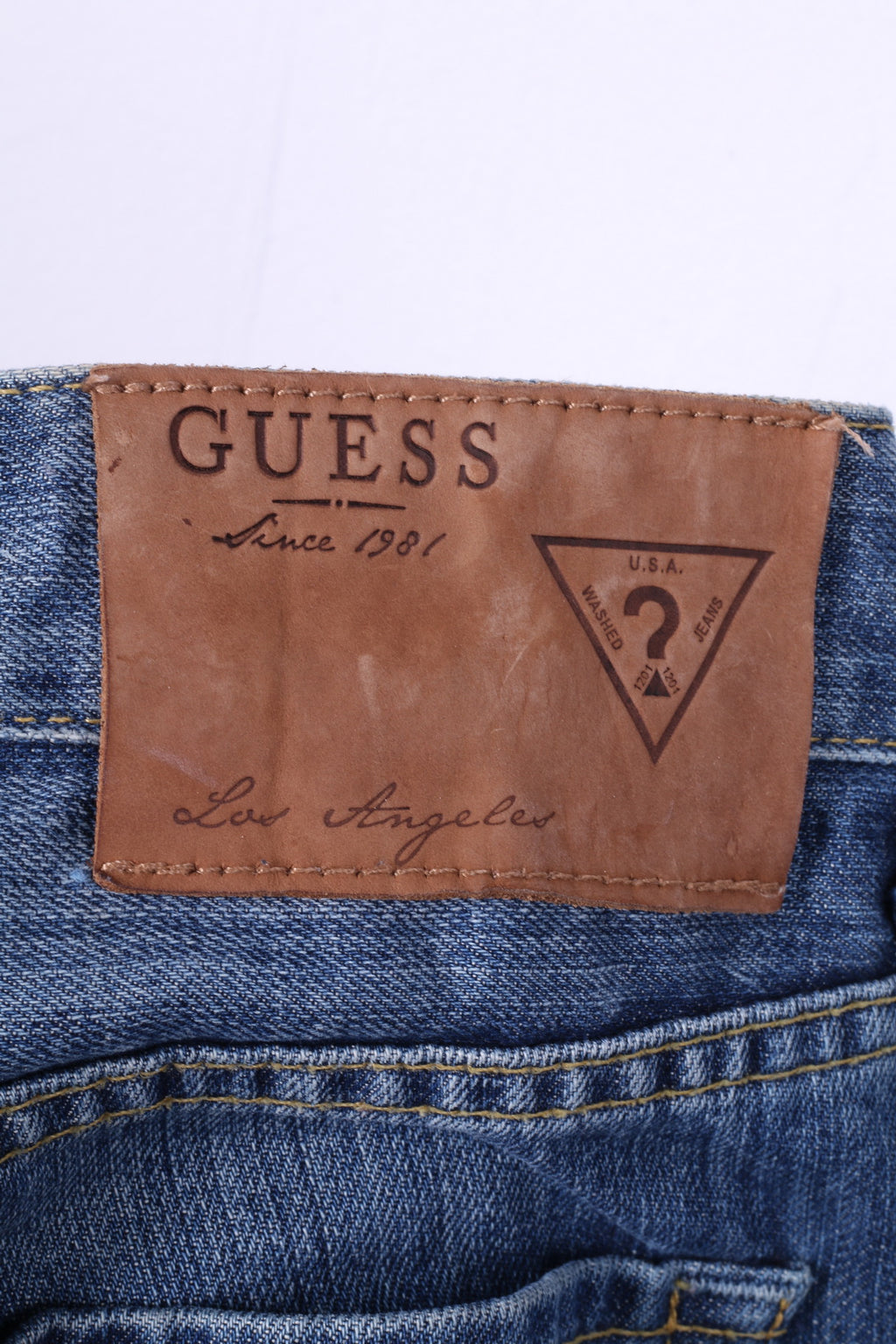 Guess Los Angeles Uomo W32 Pantaloni Jeans in cotone denim Pantaloni a gamba dritta 