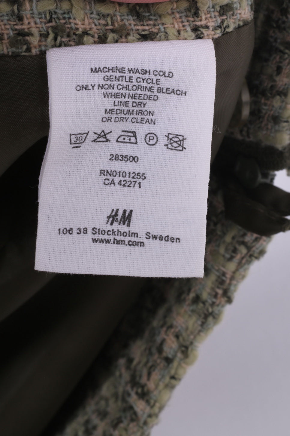 H&amp;M Femme 38 M Jupe Midi Vert A-ligne Plissée À Carreaux