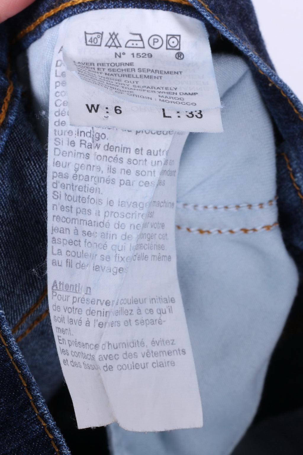 Polo Jeans Co.Ralph Lauren Pantalon W6 L33 Femme Denim Bleu Marine Coton 