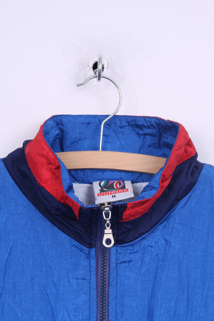 Donnay Veste M Homme Bleu Entraînement Léger Sportswear Festival Trilobal Nylon Imperméable Vintage 