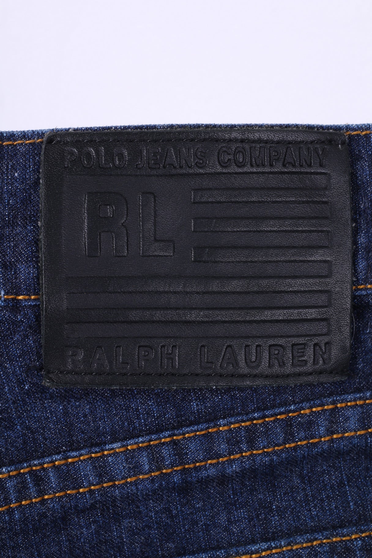 Polo Jeans Co.Ralph Lauren Pantaloni da donna W6 L33 Denim in cotone blu scuro 