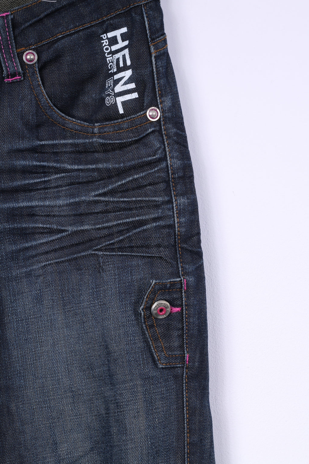 Henleys Pantalon W26 Homme Denim Bleu Marine Coton Luxe Premium 